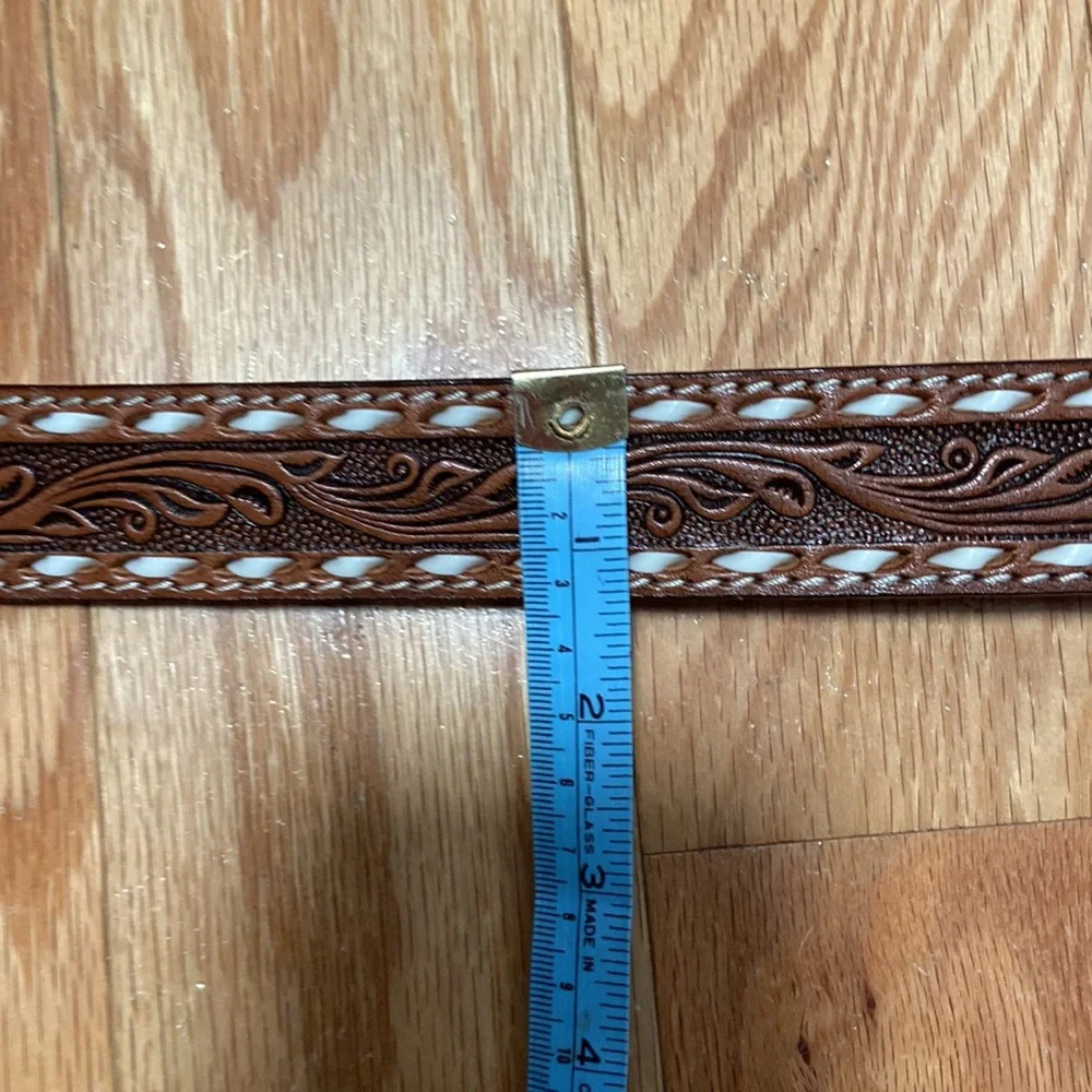 Resistol boys western plaque buckle belt